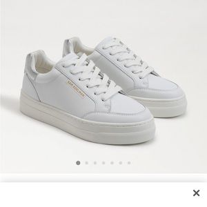 Same Edelman Wes's White Leather Sneakers